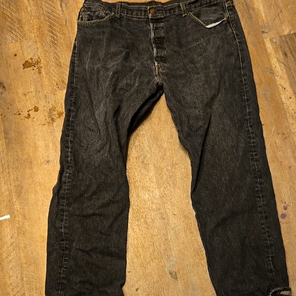 Men's Black levi 501 Jeans